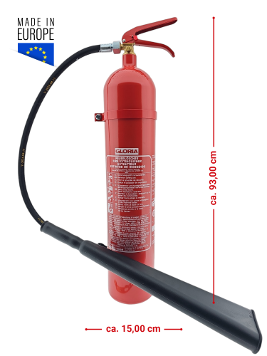 Gloria KS5ST, CO2 Feuerlöscher 5kg Kohlendioxid